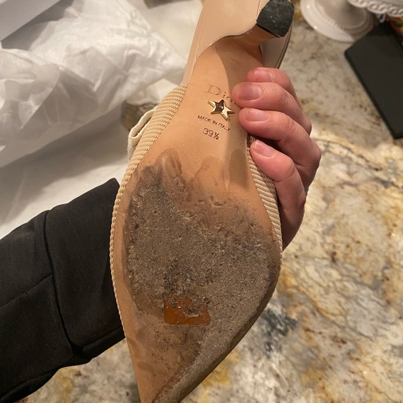 Dior J’adior Nude Slingback Pump in 39 1/2 - 9.5 - Picture 11 of 16